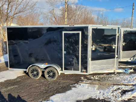 New 2025 LIGHTNING TRAILERS 7'x19' Inline Snowmobile Trailer
