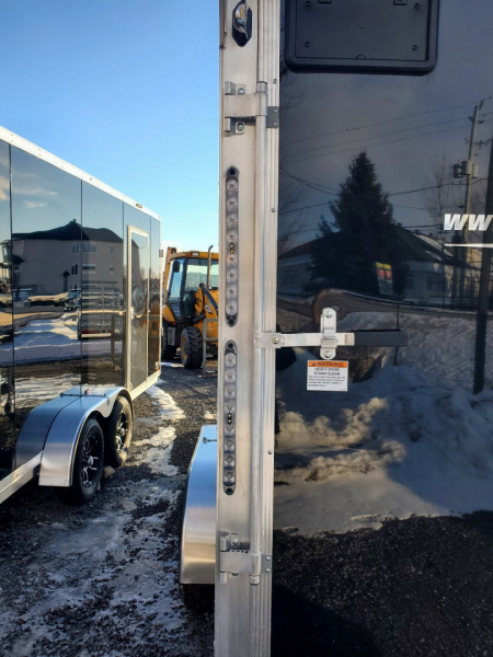 New 2025 LIGHTNING TRAILERS 7'x19' Inline Snowmobile Trailer
