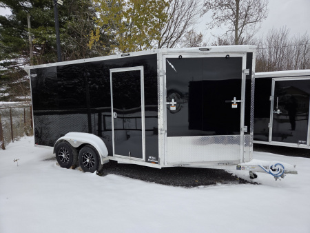 New 2025 LIGHTNING TRAILERS 7'x19' Inline Snowmobile Trailer