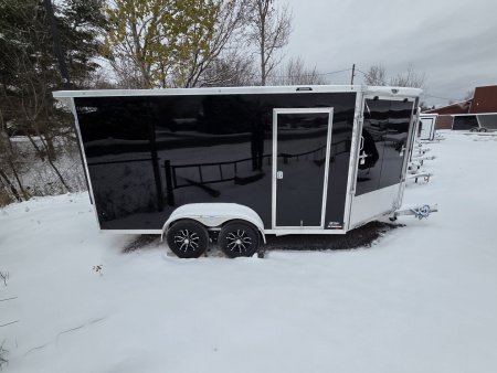 New 2025 LIGHTNING TRAILERS 7'x19' Inline Snowmobile Trailer