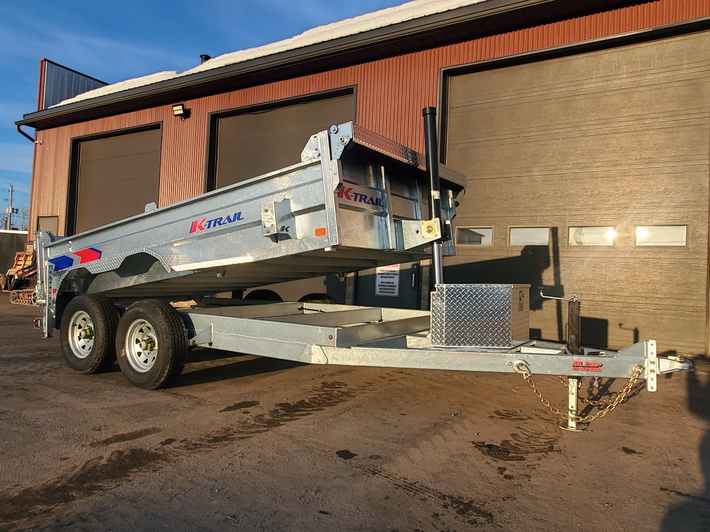 New 2025 K-TRAIL 6x12 dump 5 ton Dump Trailer