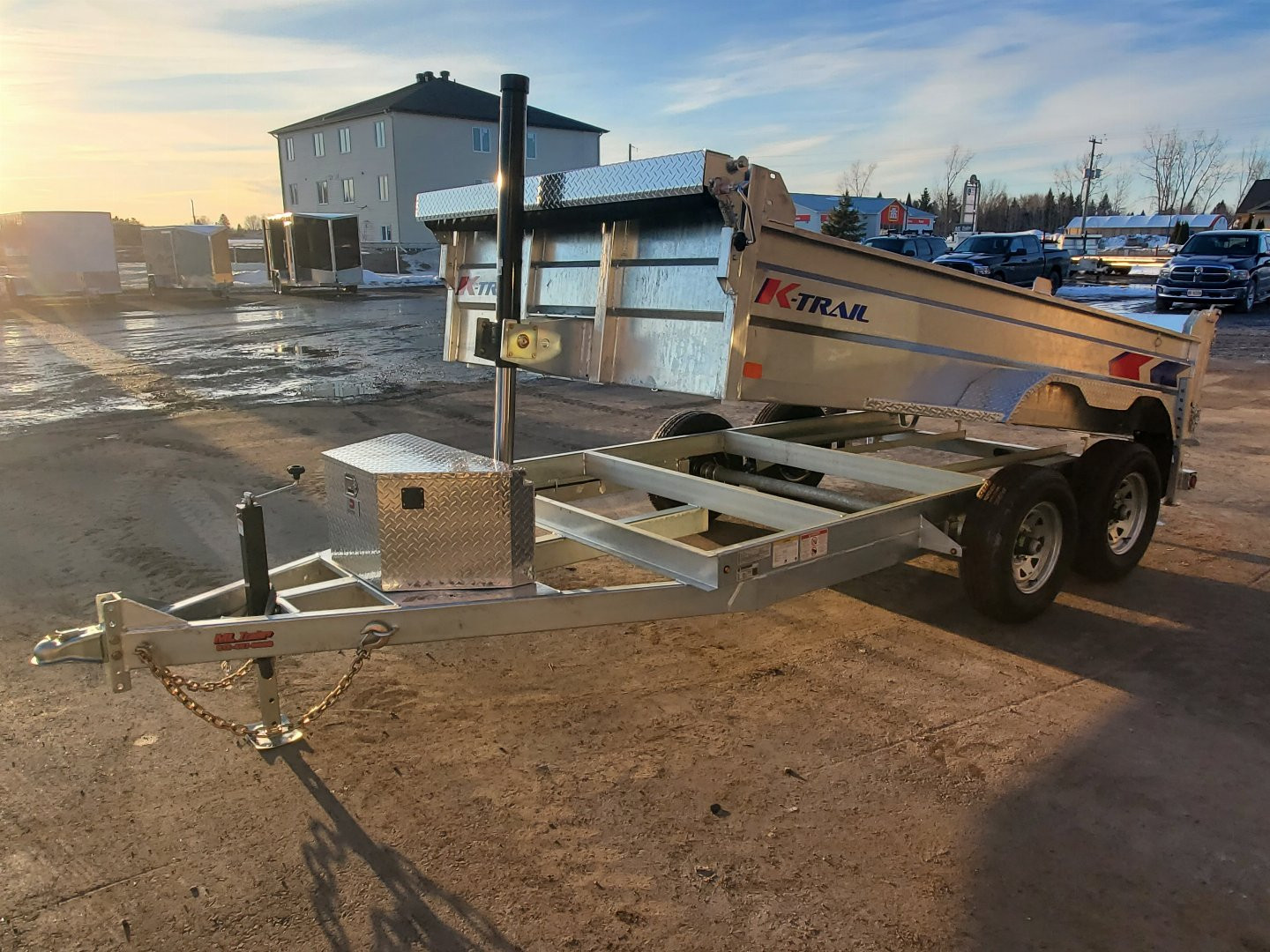 New 2025 K-TRAIL 6x12 dump 5 ton Dump Trailer