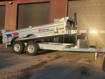 New 2025 K-TRAIL 6x12 dump 5 ton Dump Trailer