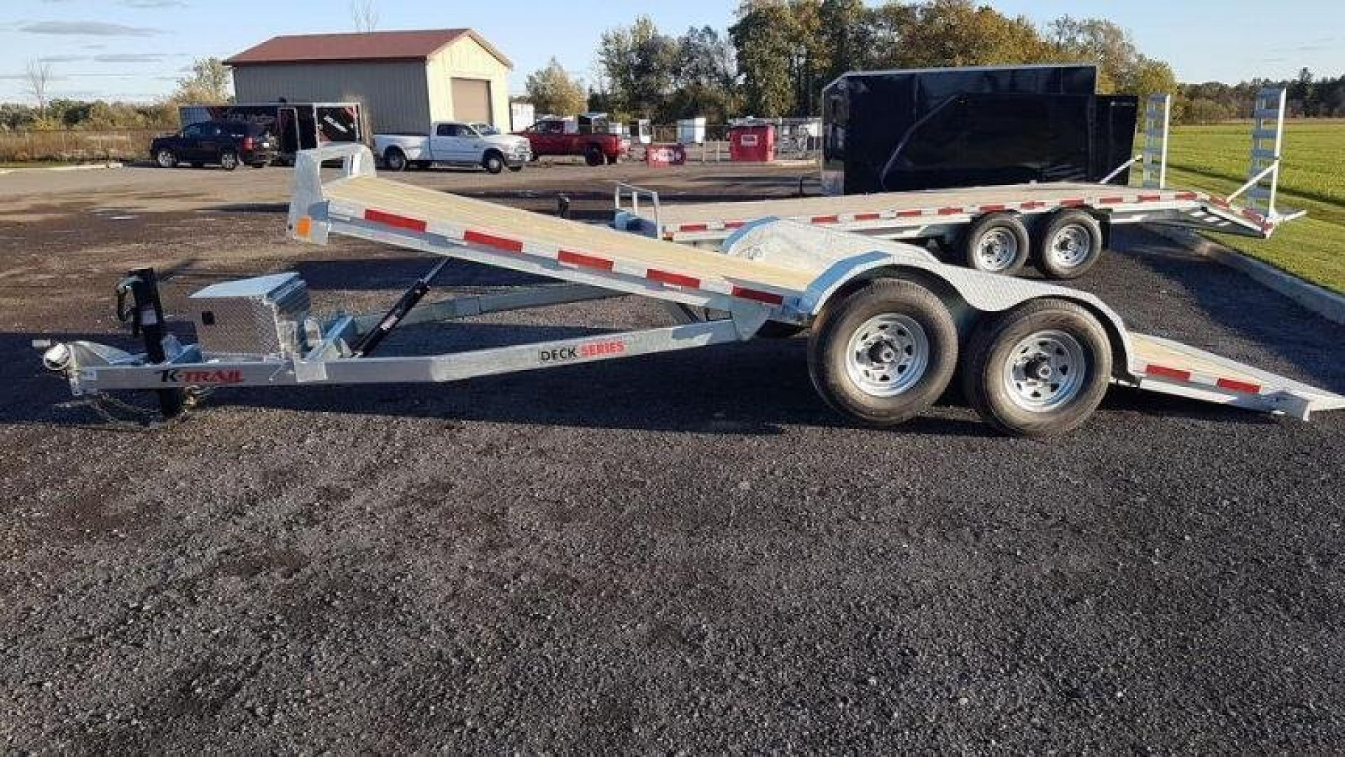 New 2025 K-TRAIL 20' Hydraulic Tilt 7 Ton Equipment Trailer