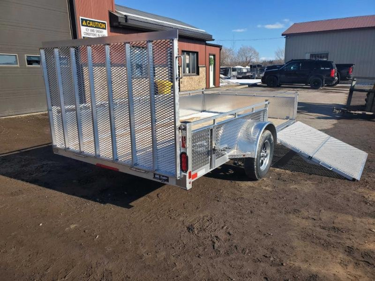 New 2026 Canadian Built All Aluminum 7'x12' SA-3500 Side Loader Utility Trailer