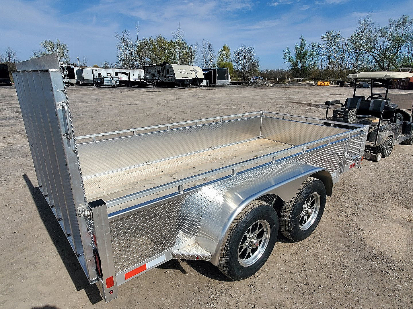 New 2026 Enbeck All Aluminum 6'x12' Landscape Trailer Utility Trailer
