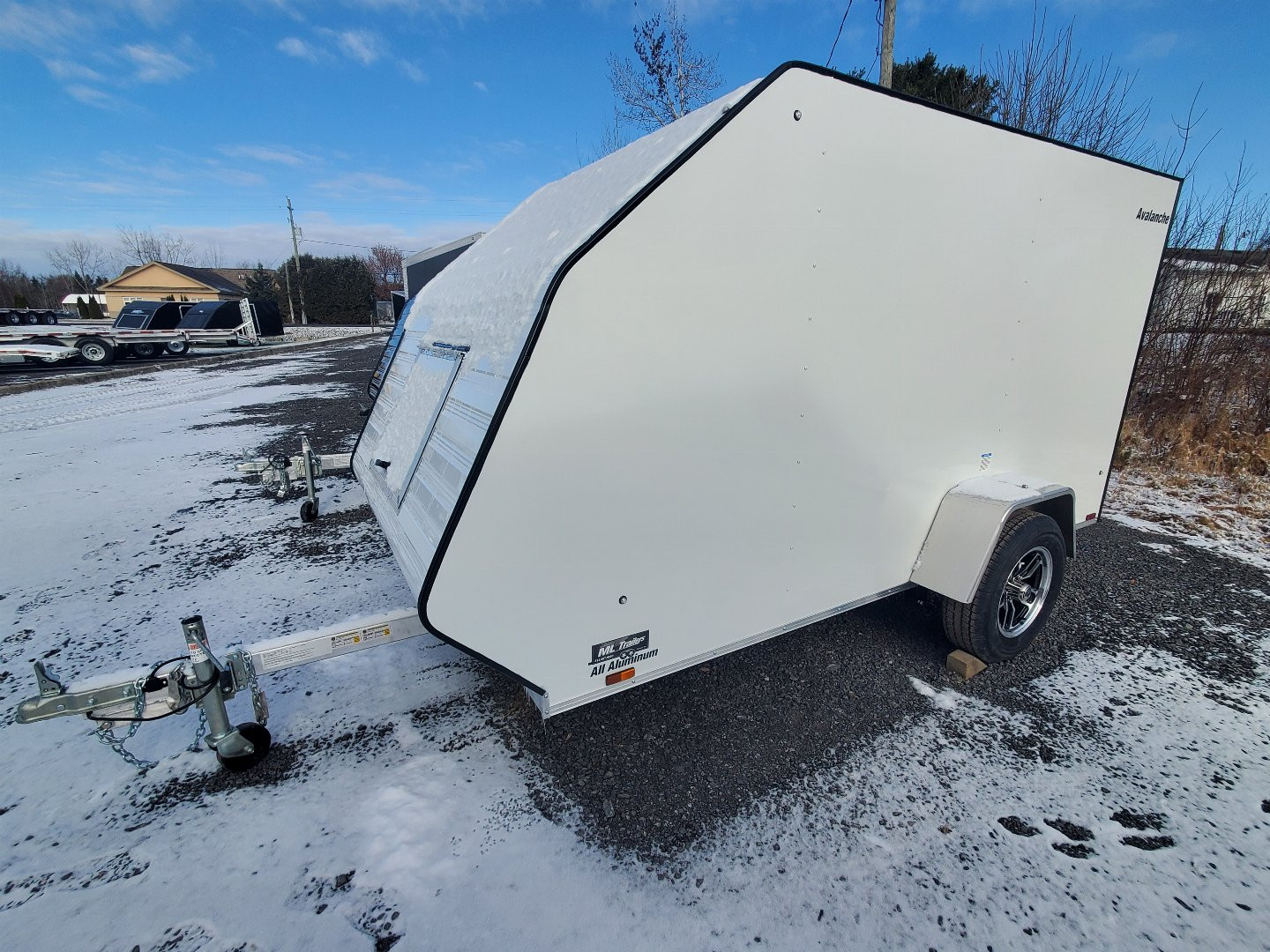 New 2025 Lightning Avalanche Single 5.5' x 11' Snowmobile Trailer