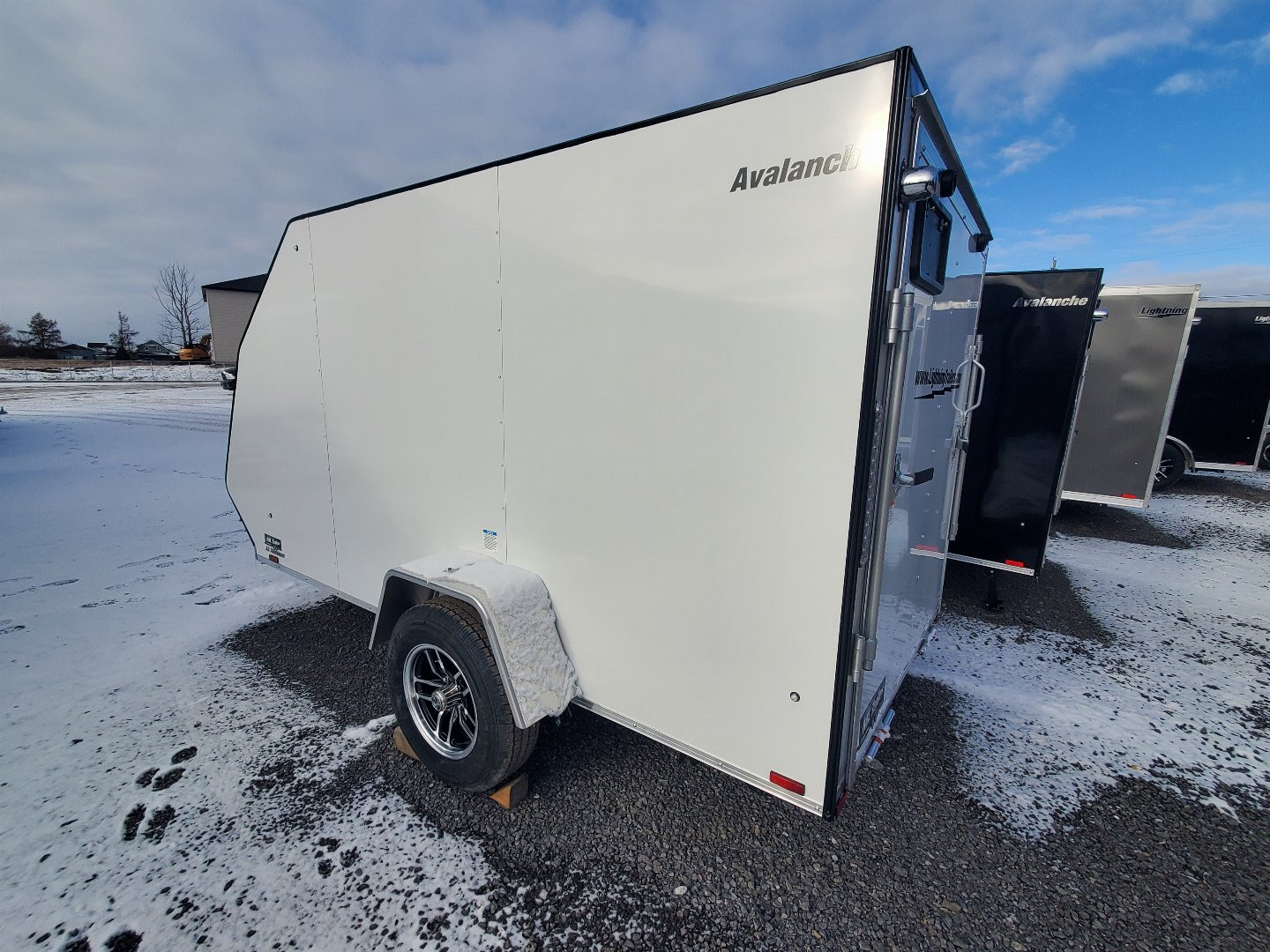 New 2025 Lightning Avalanche Single 5.5' x 11' Snowmobile Trailer