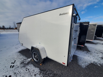 New 2025 Lightning Avalanche Single 5.5' x 11' Snowmobile Trailer