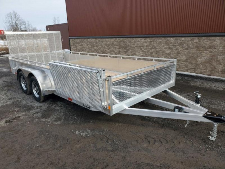 New 2026 Enbeck All Aluminum 7'x16' Landscape Trailer Utility Trailer