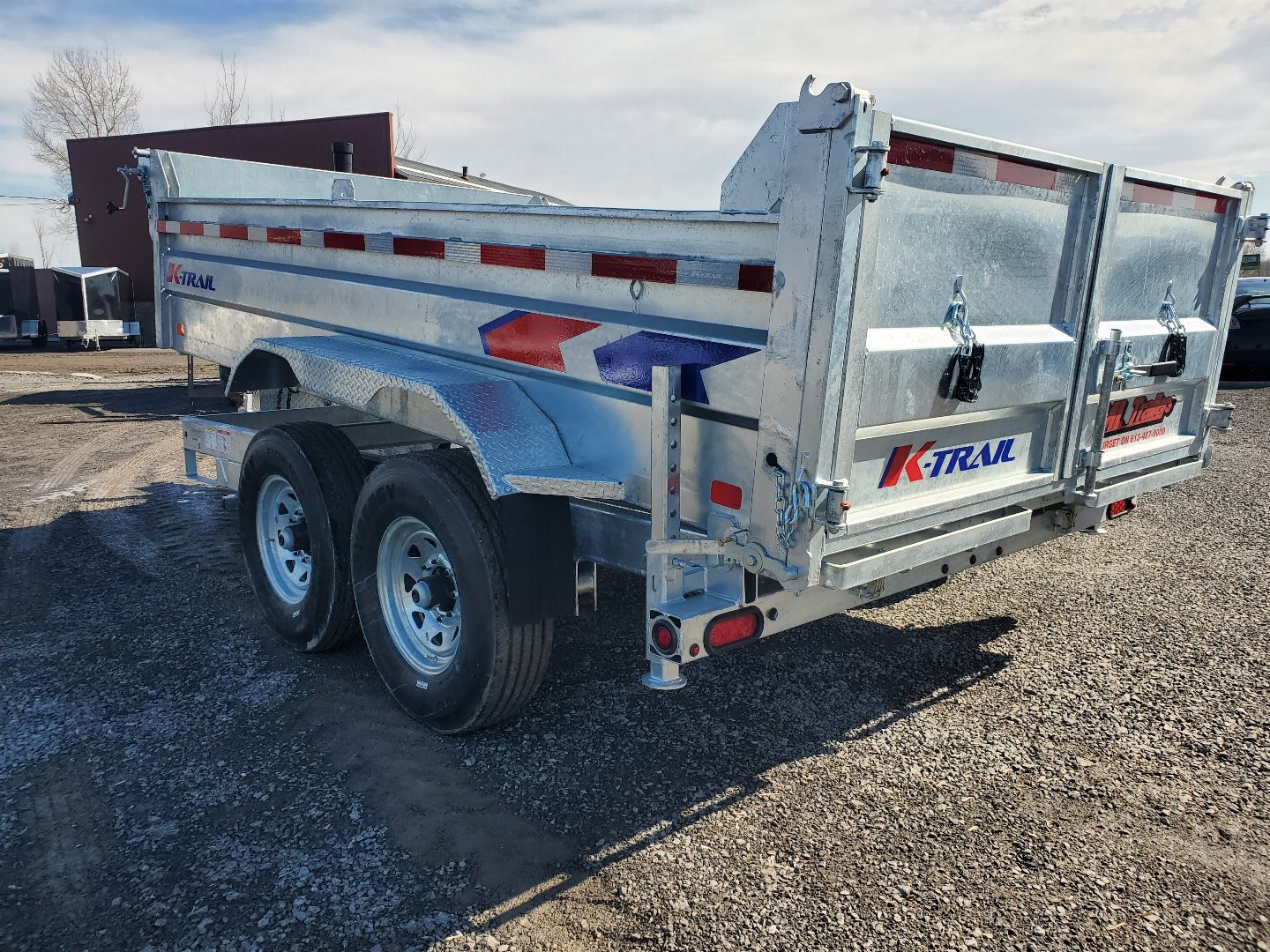 New 2025 K-TRAIL 7 x 12 Expert Series 7 Ton Dump Trailer