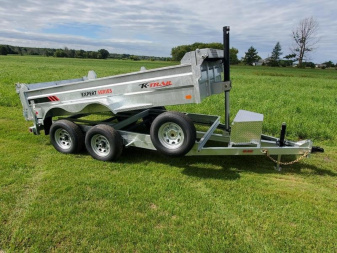 New 2025 K-TRAIL 6x12 dump 5 ton Dump Trailer