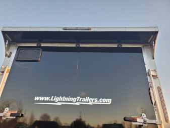 New 2025 LIGHTNING TRAILERS 7'x19' Inline Snowmobile Trailer