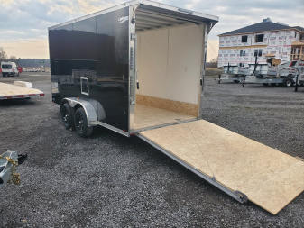 New 2025 LIGHTNING TRAILERS 7'x19' Inline Snowmobile Trailer