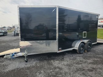 New 2025 LIGHTNING TRAILERS 7'x19' Inline Snowmobile Trailer