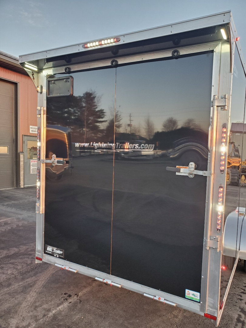 New 2025 LIGHTNING TRAILERS 7'x23' Inline Snowmobile Trailer