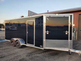 New 2025 LIGHTNING TRAILERS 7'x23' Inline Snowmobile Trailer