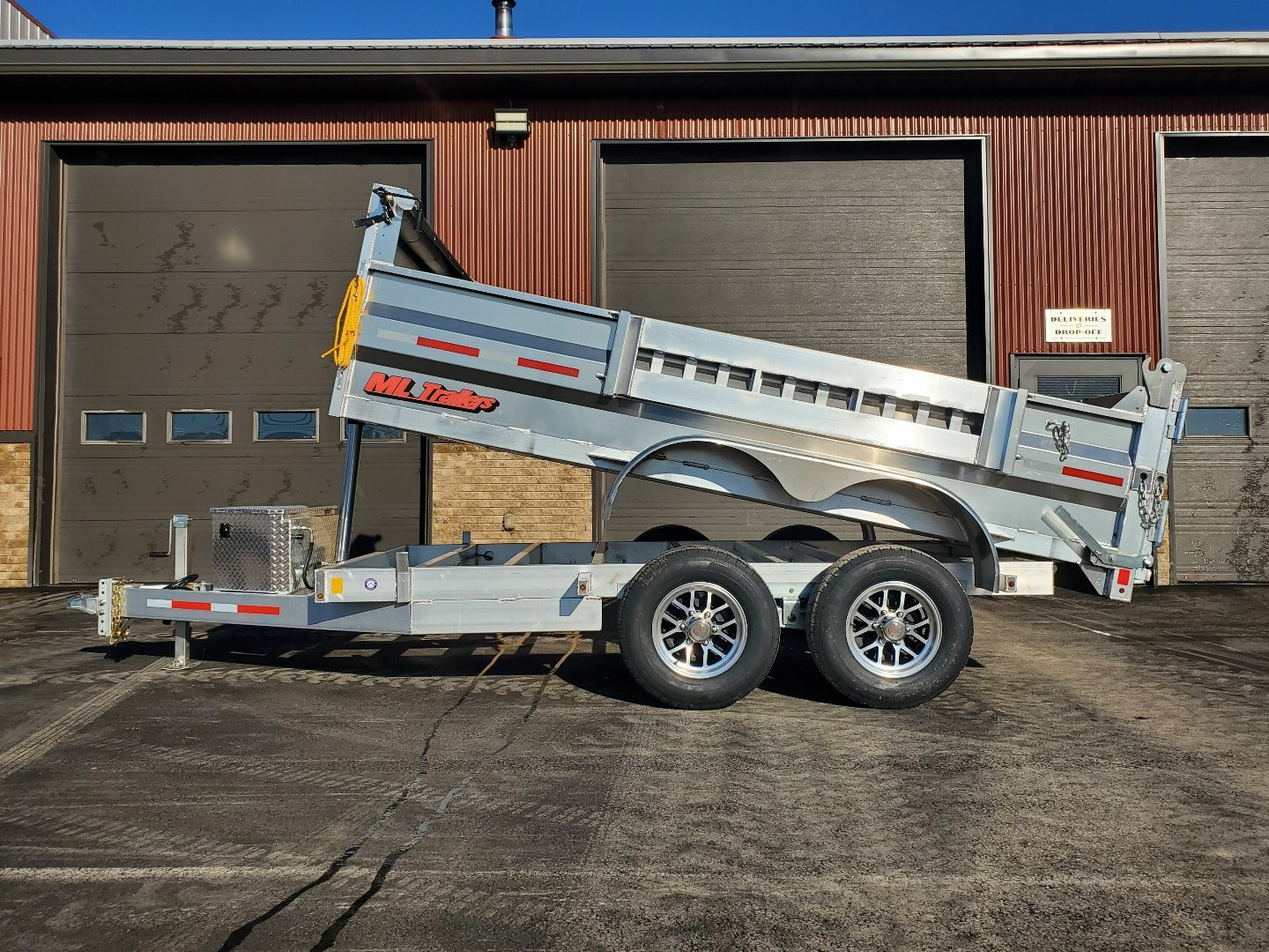 New 2025 6'x12' 5 Ton Aluminum Dump Trailer