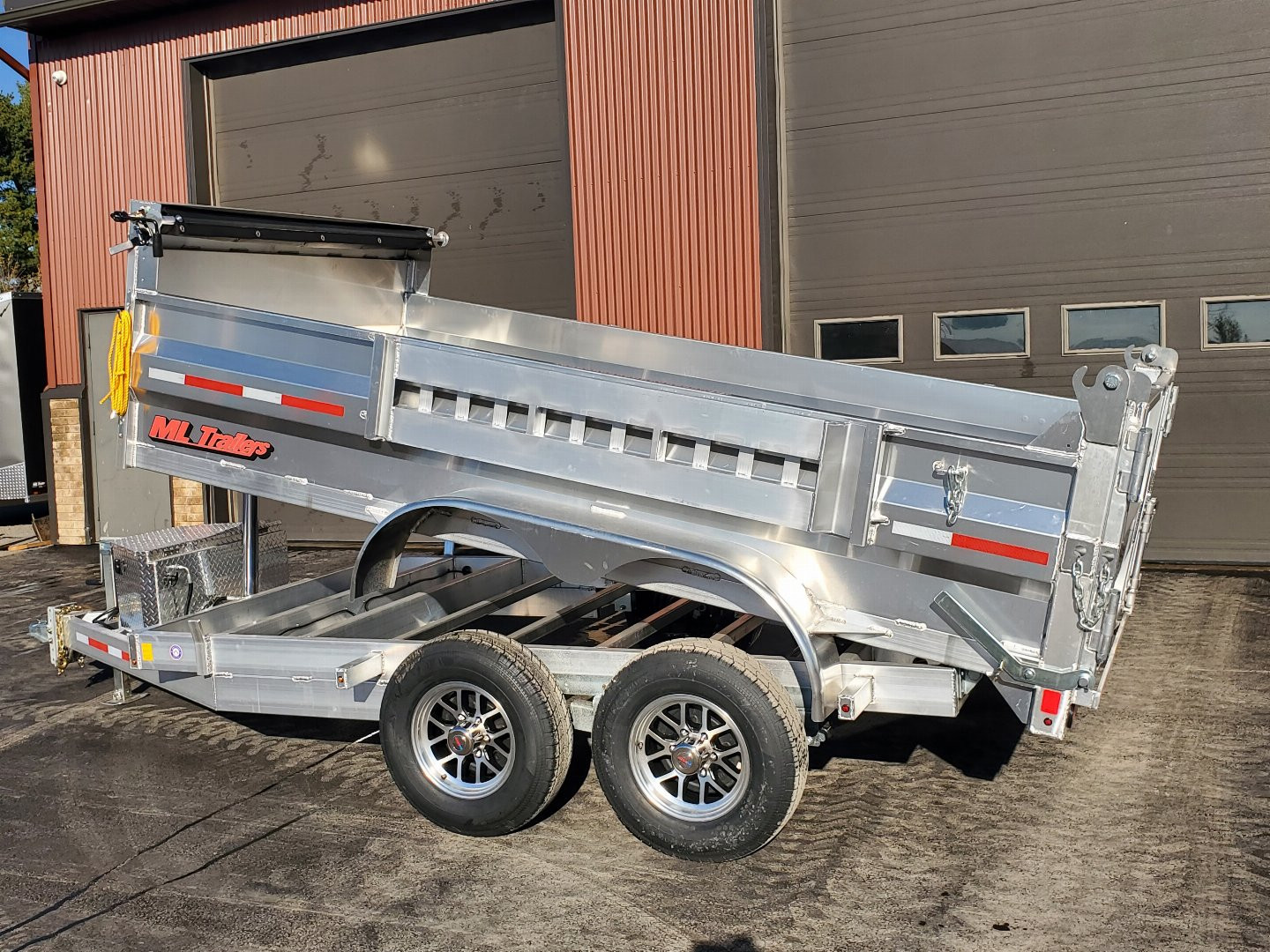 New 2025 6'x12' 5 Ton Aluminum Dump Trailer