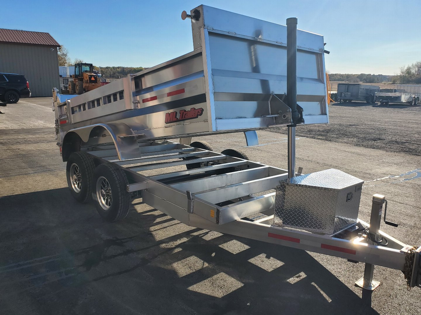 New 2025 6'x12' 5 Ton Aluminum Dump Trailer