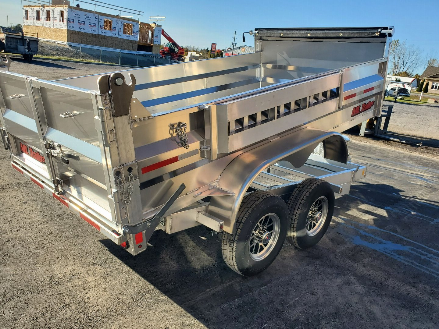 New 2025 6'x12' 5 Ton Aluminum Dump Trailer