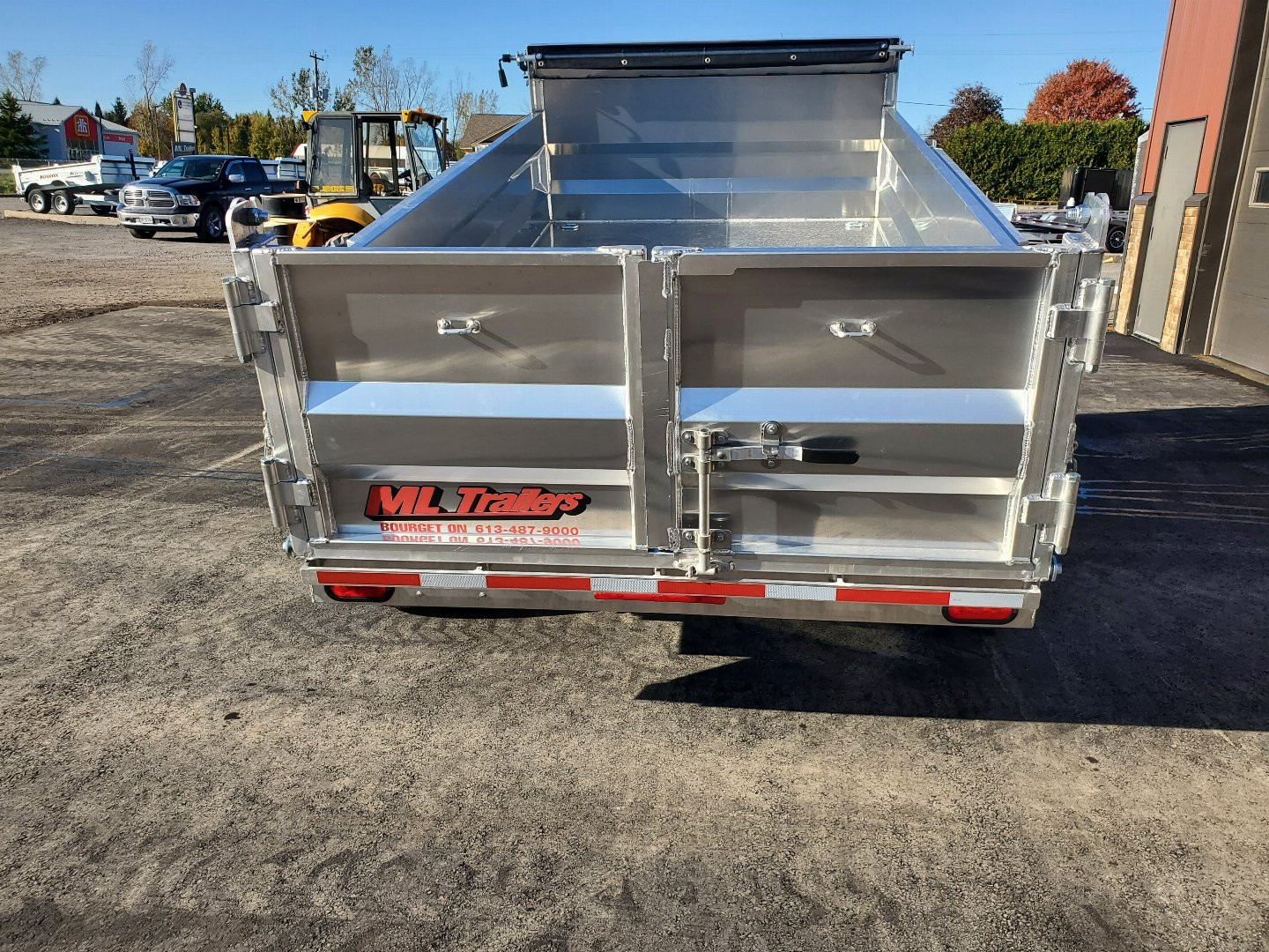 New 2025 6'x12' 5 Ton Aluminum Dump Trailer