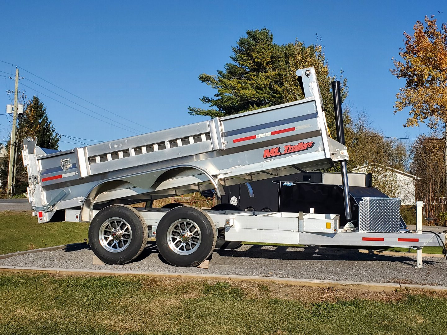 New 2025 6'x12' 5 Ton Aluminum Dump Trailer