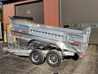 New 2025 6'x12' 5 Ton Aluminum Dump Trailer