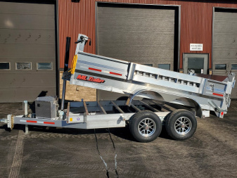 New 2025 6'x12' 5 Ton Aluminum Dump Trailer