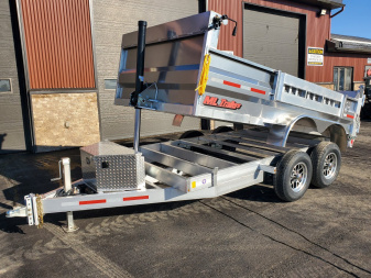 New 2025 6'x12' 5 Ton Aluminum Dump Trailer
