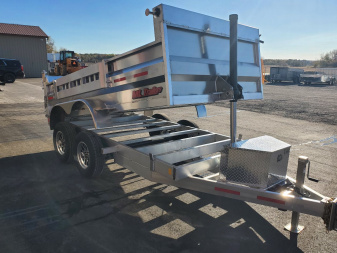 New 2025 6'x12' 5 Ton Aluminum Dump Trailer