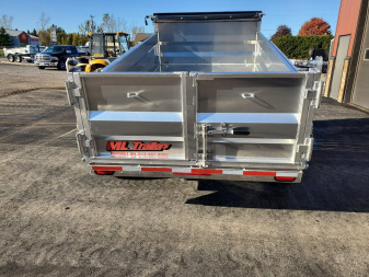 New 2025 6'x12' 5 Ton Aluminum Dump Trailer