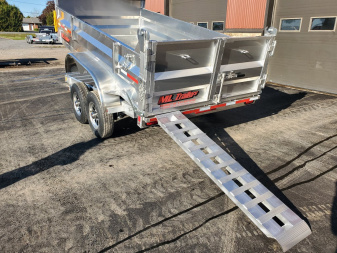 New 2025 6'x12' 5 Ton Aluminum Dump Trailer