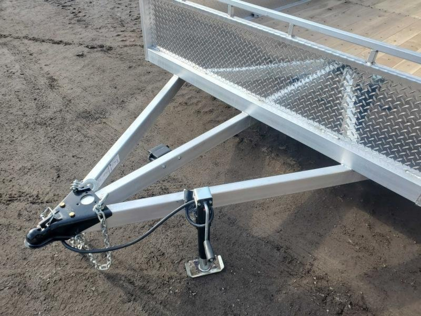 New 2025 Enbeck All Aluminum 7'x16' Landscape Trailer Utility Trailer