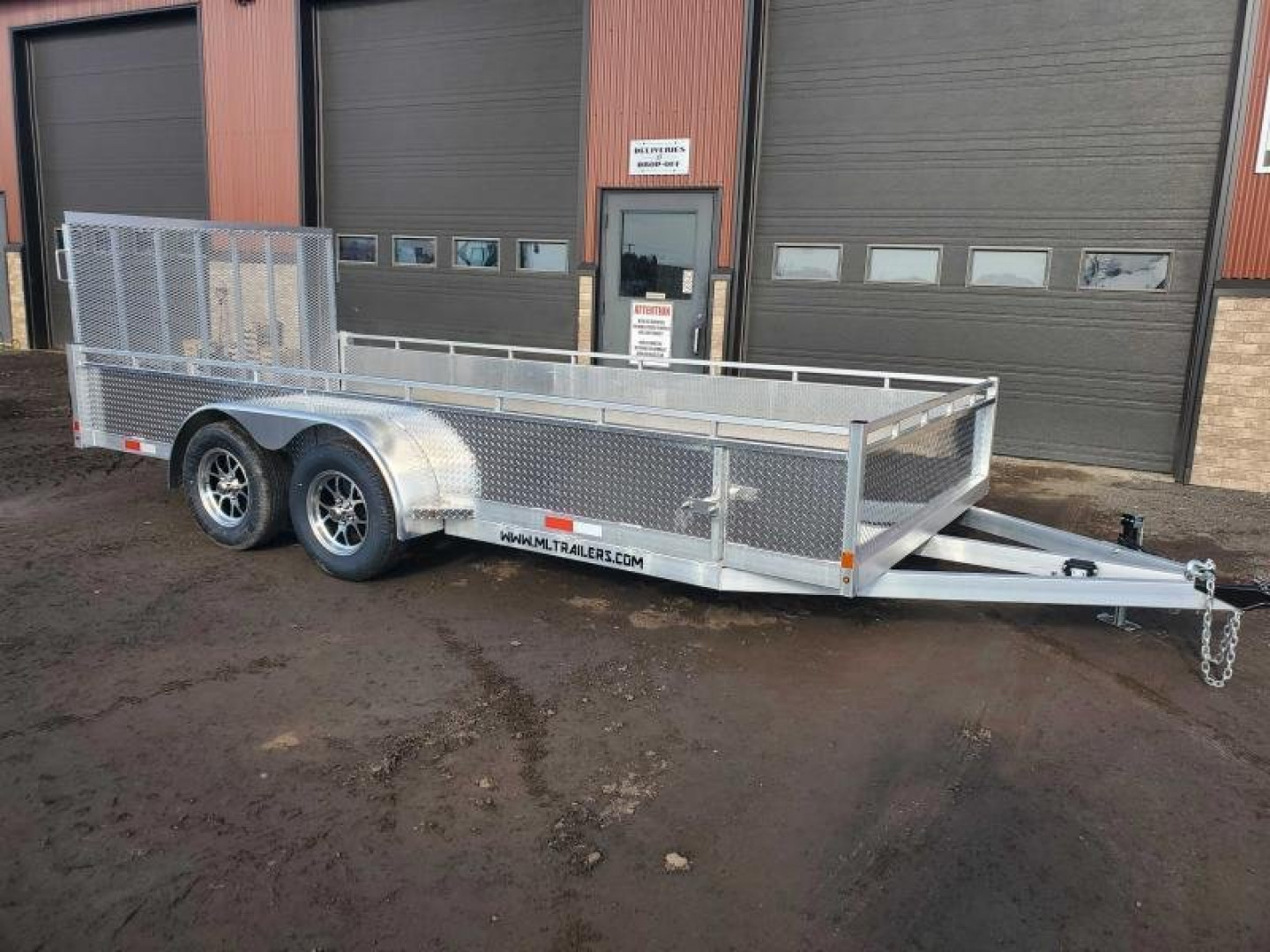 New 2025 Enbeck All Aluminum 7'x16' Landscape Trailer Utility Trailer
