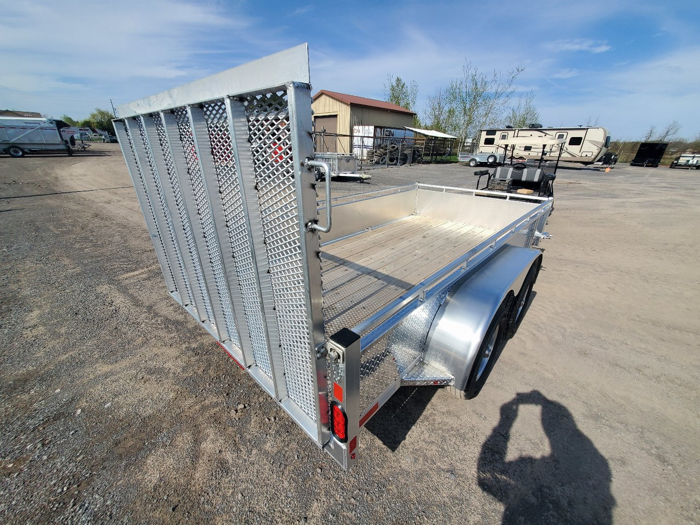 New 2025 Enbeck All Aluminum 6'x12' Landscape Trailer Utility Trailer