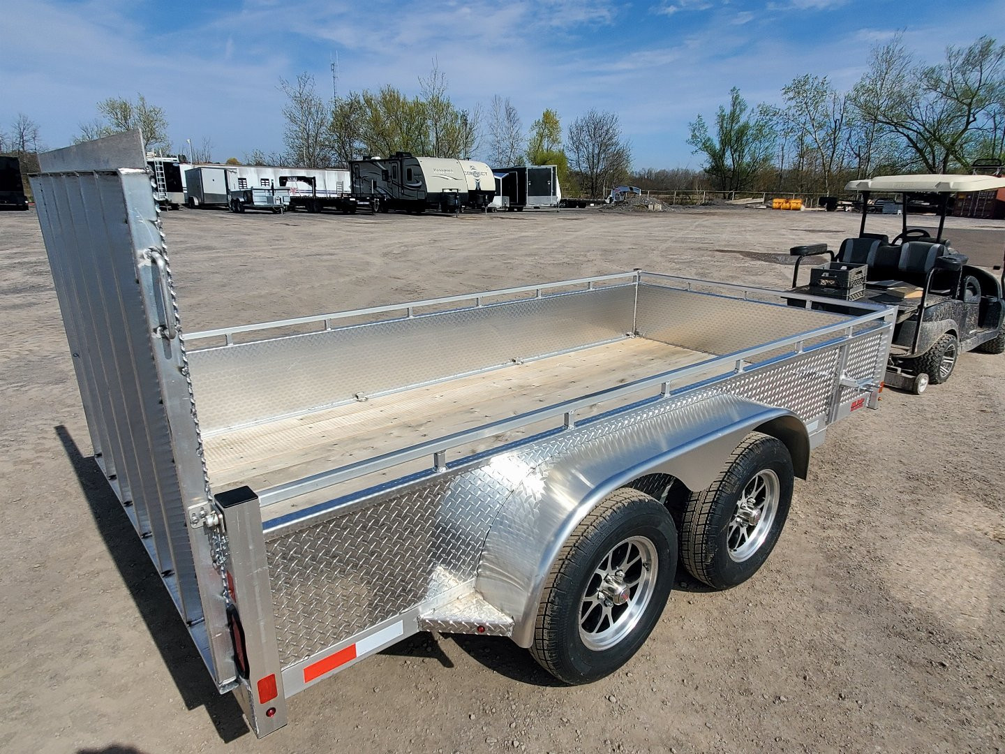 New 2025 Enbeck All Aluminum 6'x12' Landscape Trailer Utility Trailer