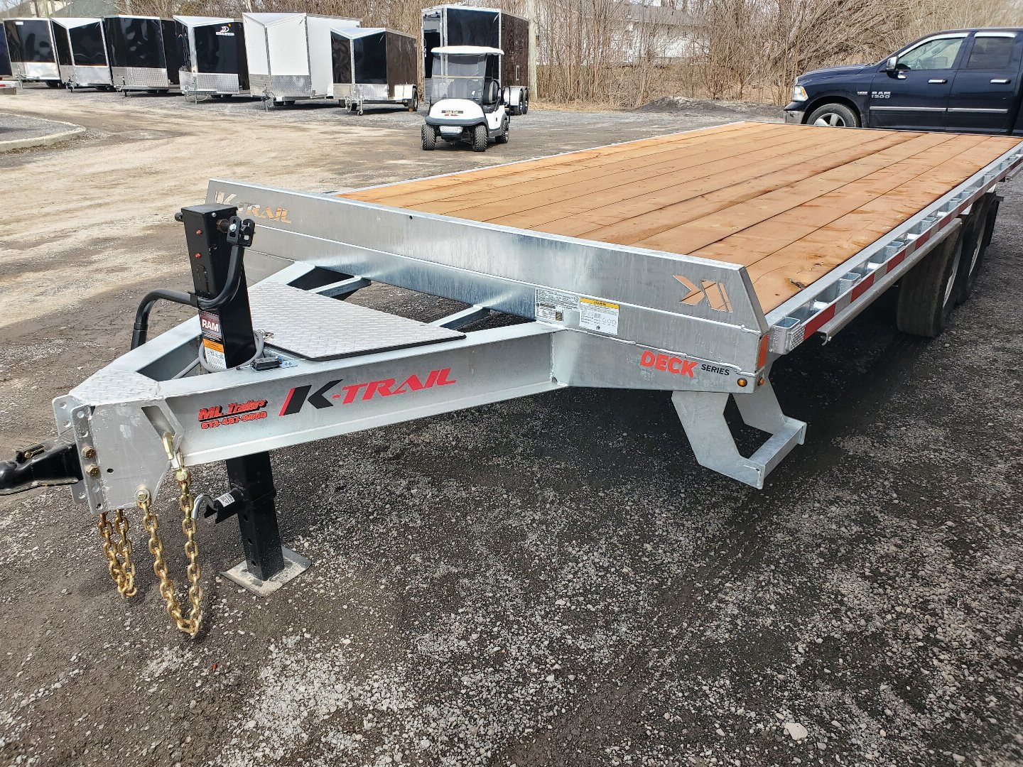 New 2026 K-Trail 20' 7 Ton Deckover Flatbed Trailer