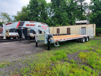New 2025 K-TRAIL 25 + 5 30K Gooseneck Equipment Trailer