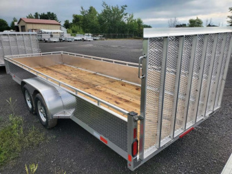 New 2025 Enbeck All Aluminum 7'x20' Landscape Trailer Utility Trailer