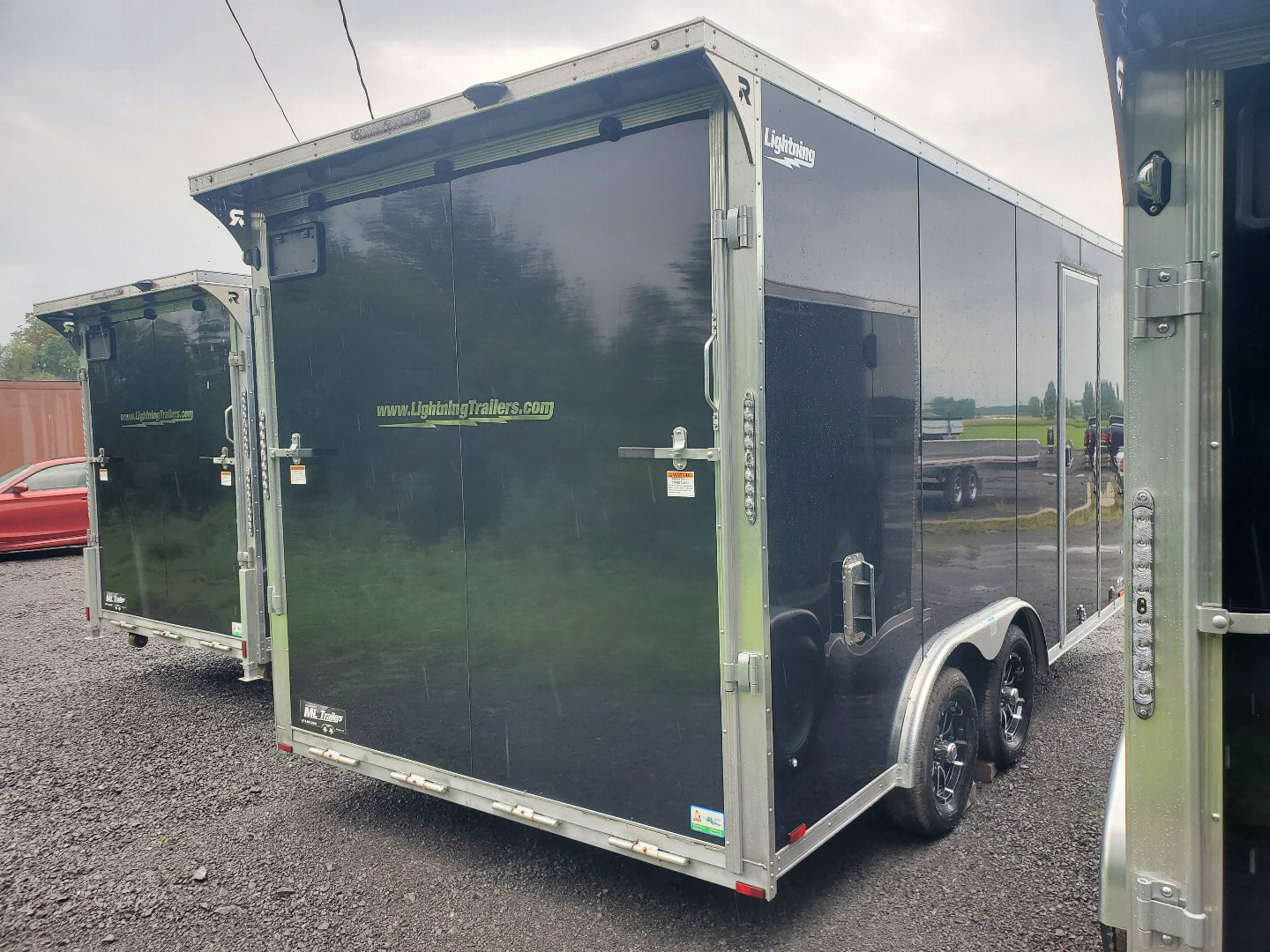 New 2025 Lightning All Aluminum 8.5'x16' TA-3500 Car / Racing Trailer