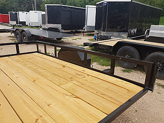 New 2025 MEB 77 x10 Angle Iron Tilt Utility Trailer w/Board Holders