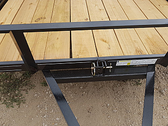 New 2025 MEB 77 x10 Angle Iron Tilt Utility Trailer w/Board Holders