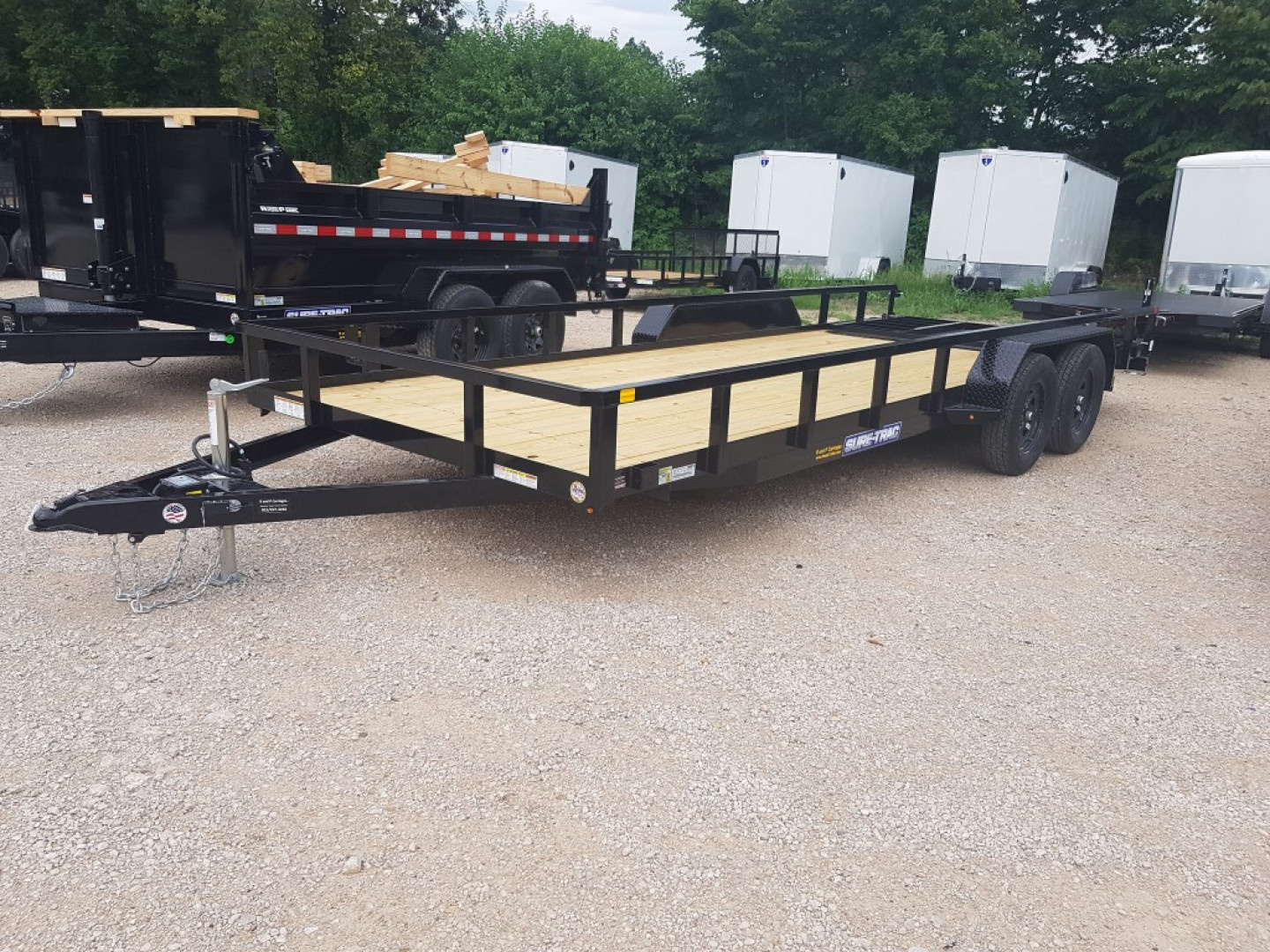 New 2026 Sure-Trac 7x20 Tube Top Utility Trailer
