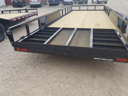 New 2026 Sure-Trac 7x20 Tube Top Utility Trailer