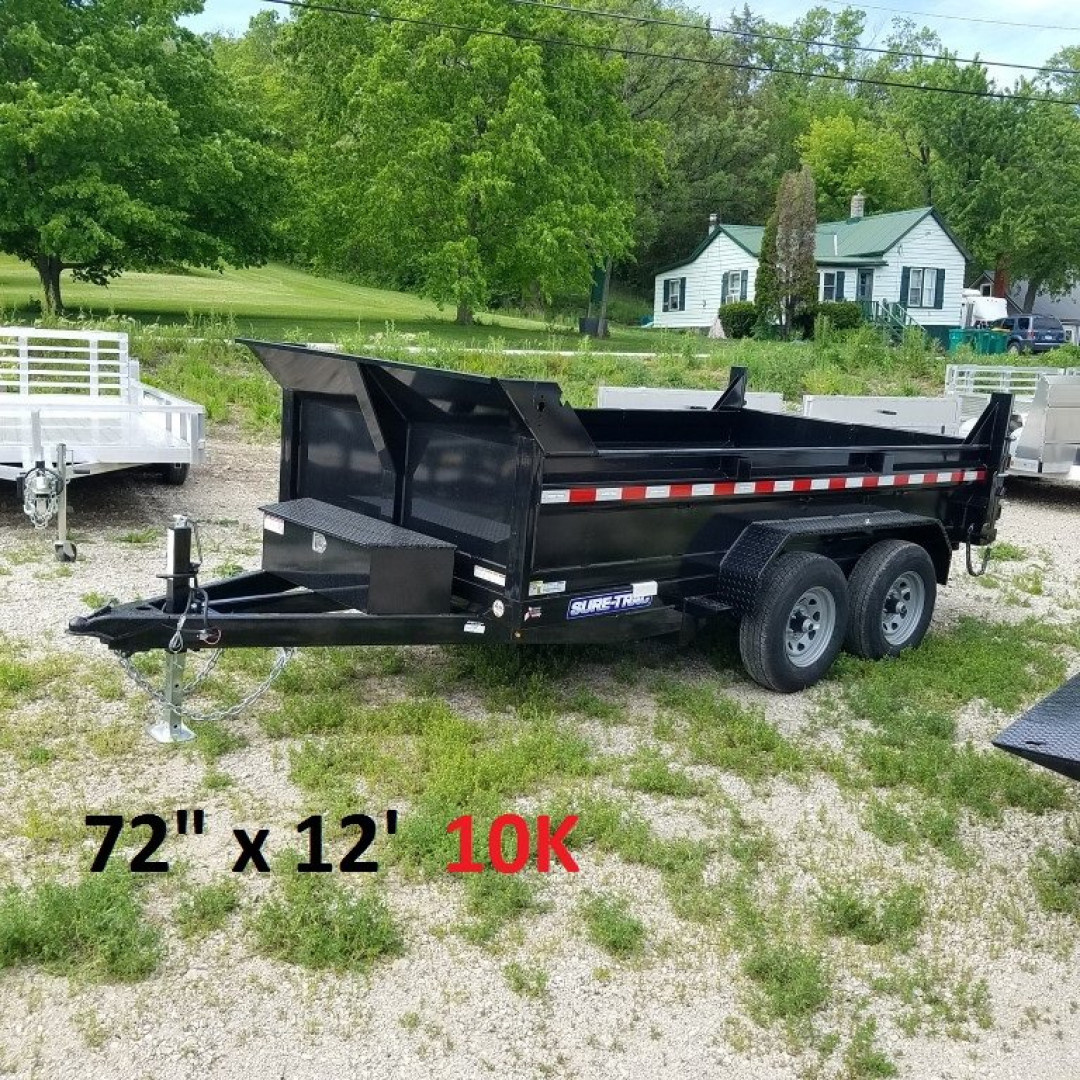 New 2026 Sure-Trac 6x12 Low Pro dump 10K Dump Trailer