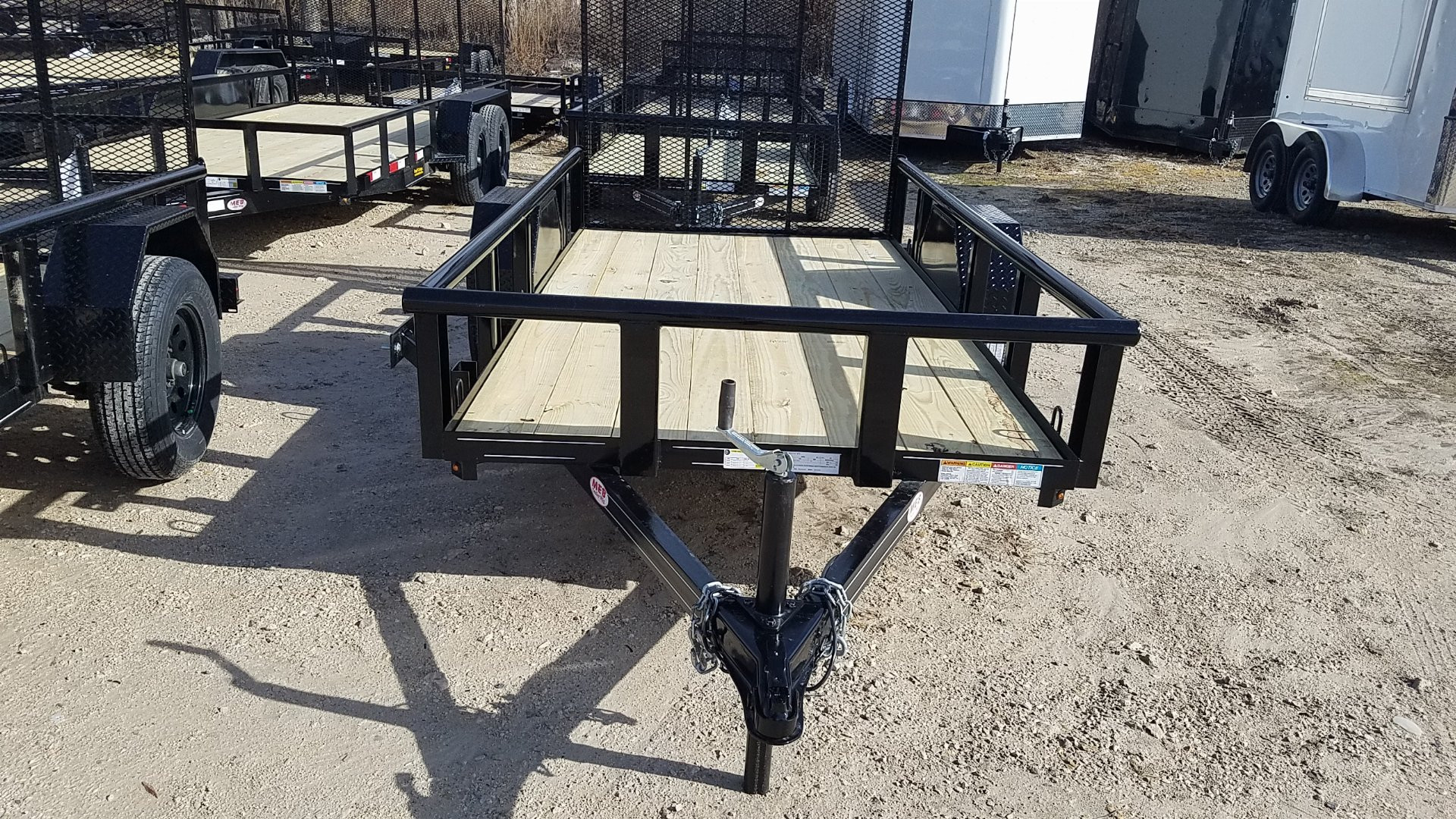 New 2025 MEB 5x10 Pipetop Utility Trailer W/Ramp