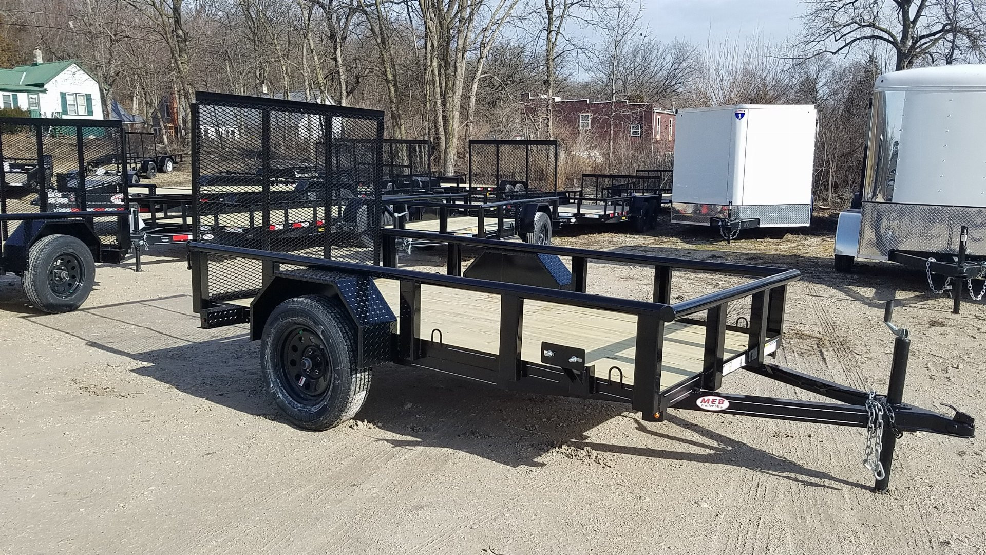 New 2025 MEB 5x10 Pipetop Utility Trailer W/Ramp