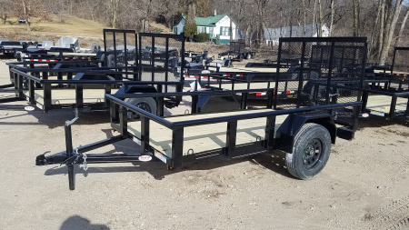 New 2025 MEB 5x10 Pipetop Utility Trailer W/Ramp