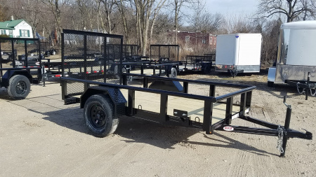 New 2025 MEB 5x10 Pipetop Utility Trailer W/Ramp